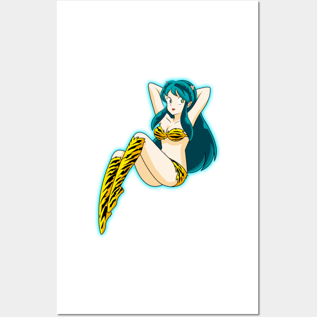 lum the invader girl Wall Art by allisonkb